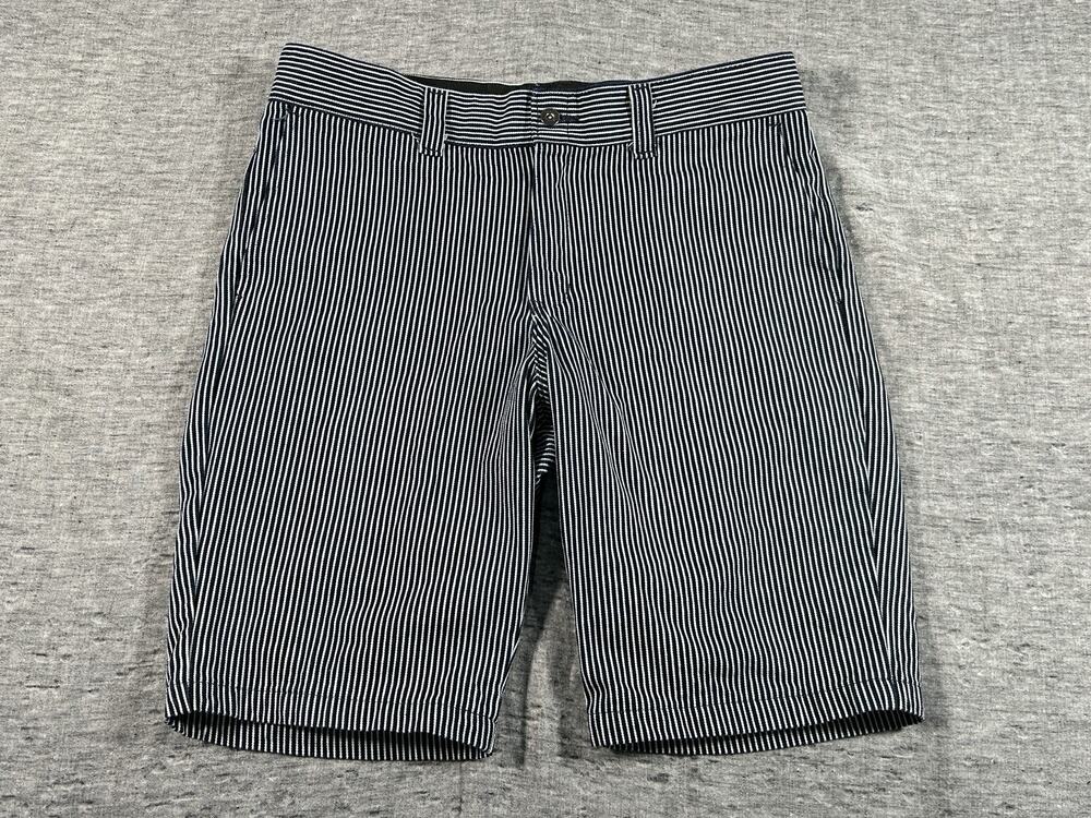 Dickies Hickory Stripe Shorts Mens 36 11" Slim Fit Cotton Workwear Railroad